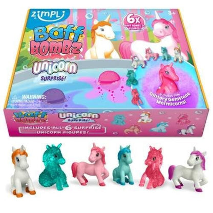 PAck 6 Bombas de Baño Sorprise Unicornio  - ZIMPLI