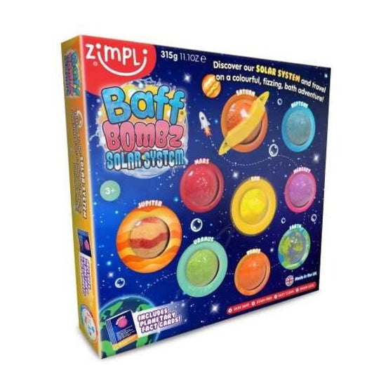 Pack de 9 Bombas de Baño Sistema Solar - ZIMPLI