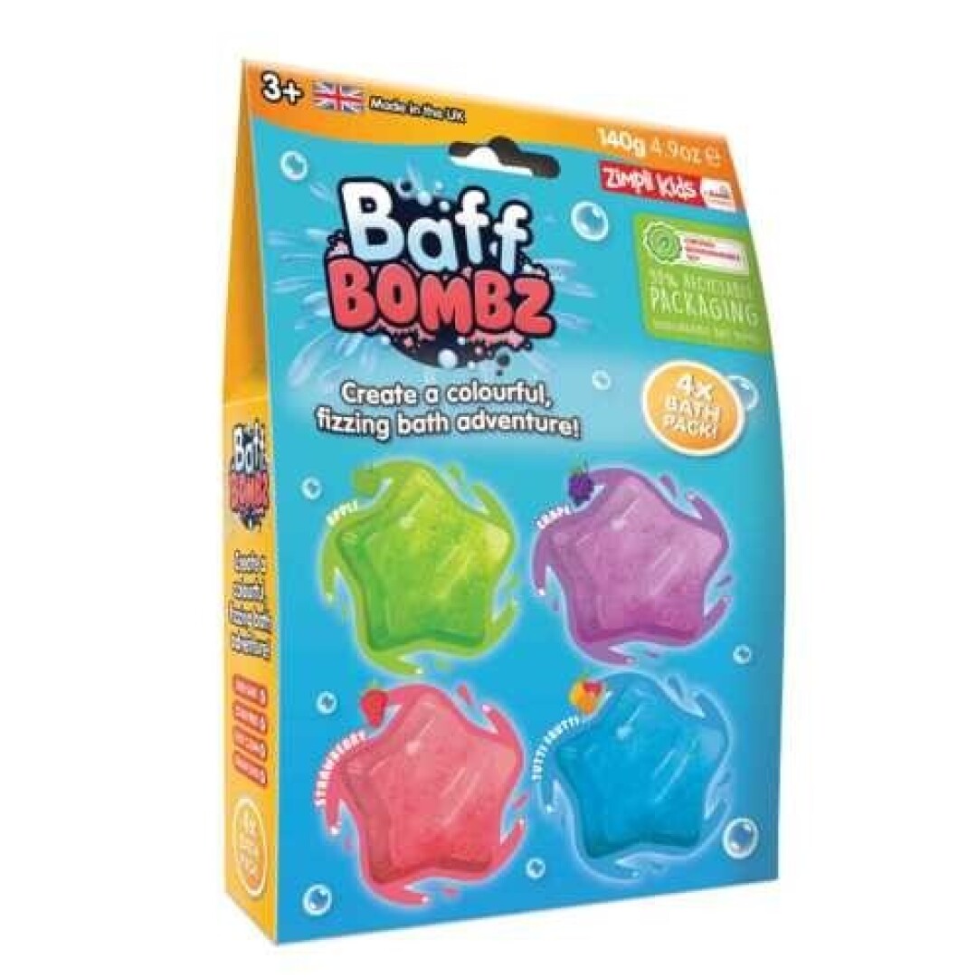 Pack de 4 bombas de baño Star - ZIMPLI