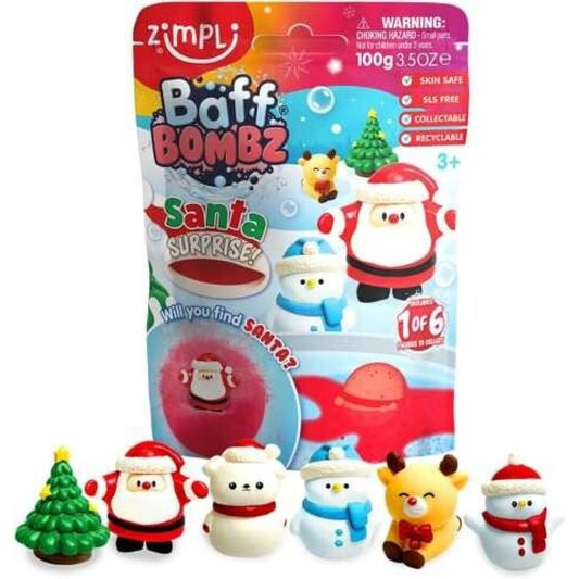 Bomba de baño Surprise Santa Claus - ZIMPLI
