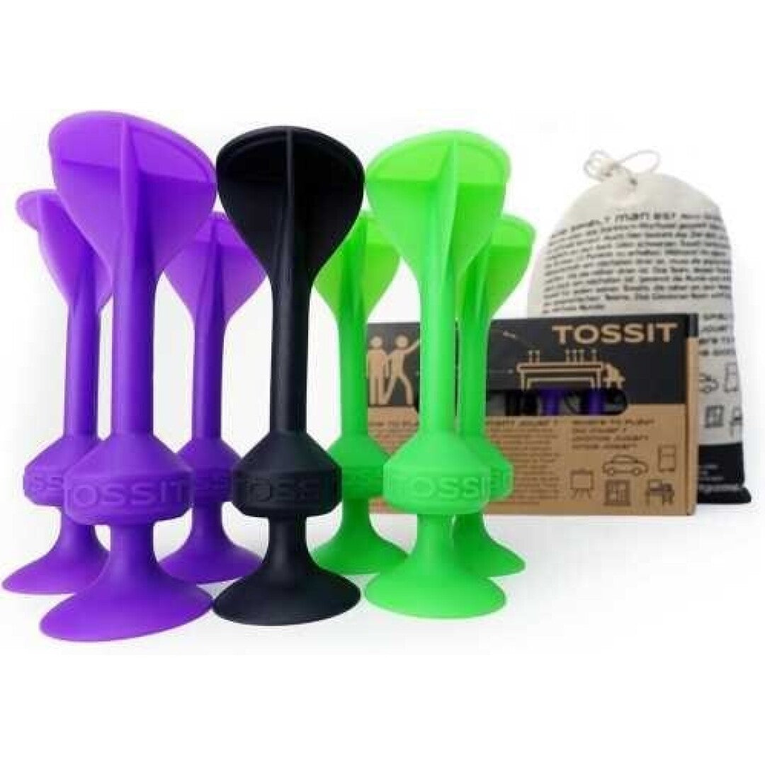 7 Dardos Silicona Starter VerdeFluor/Morado - TOSSIT