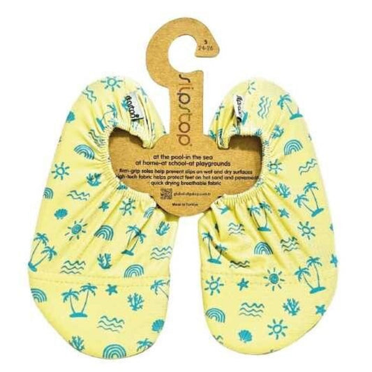 Calcetines Antideslizantes Piscina/Playa Neon Palms - SLIP STOP