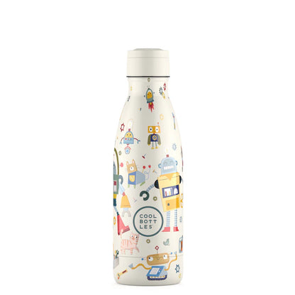 Botella Acero Térmica Kids Messy Robots 350ml - COOL BOTTLES