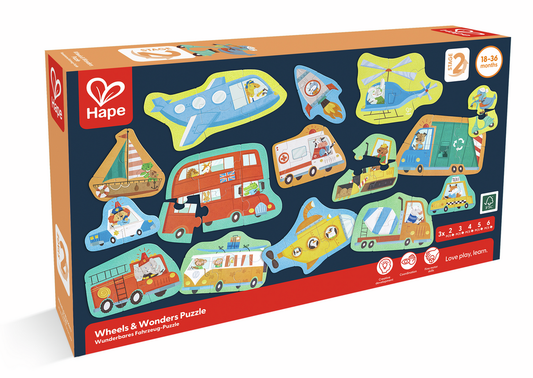 Puzles Evolutivos Transportes - HAPE