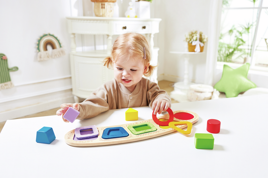 Puzle Clasificador Formas y Colores -HAPE