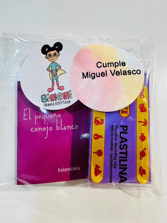 Bolsa Cumple Mini Libro Kalandraka + Mini Plastilina