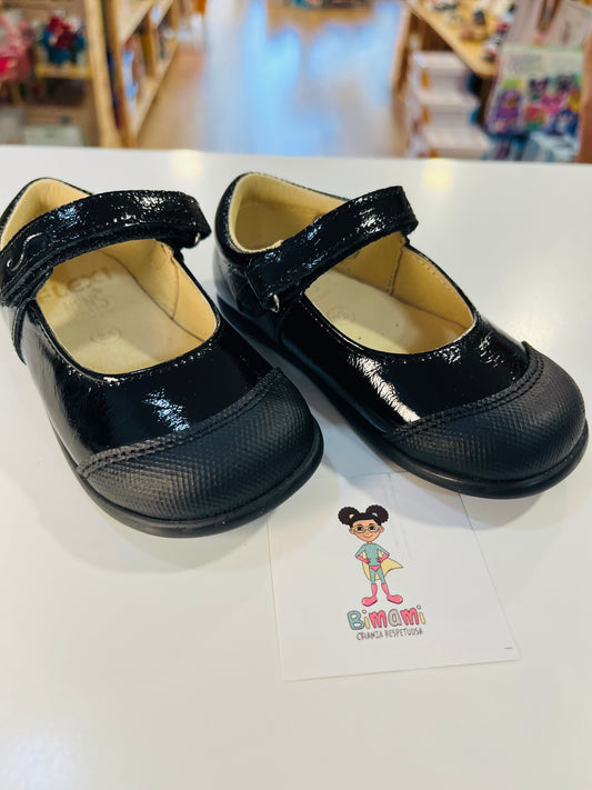 Mercedita Barefoot Modelo 00375-h Charol Negro - FLEXI NENS