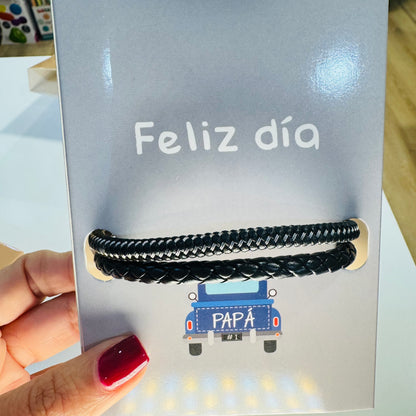 Pulseras Microfibra Papá