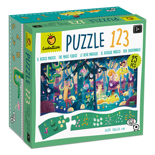 Puzle 123 El Bosque  25 Pcs- LUDATTICA