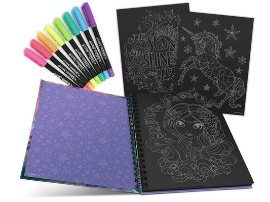 Cuaderno Creativo de Hojas Negras - NEBULOUS STAR