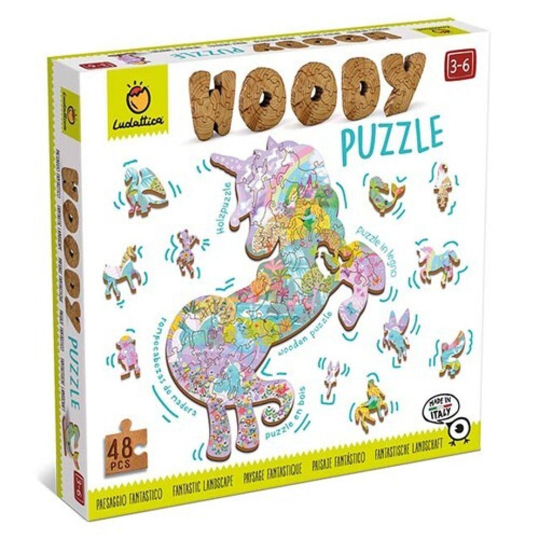 Puzzle Unicornio Encantado - LUDATTICA