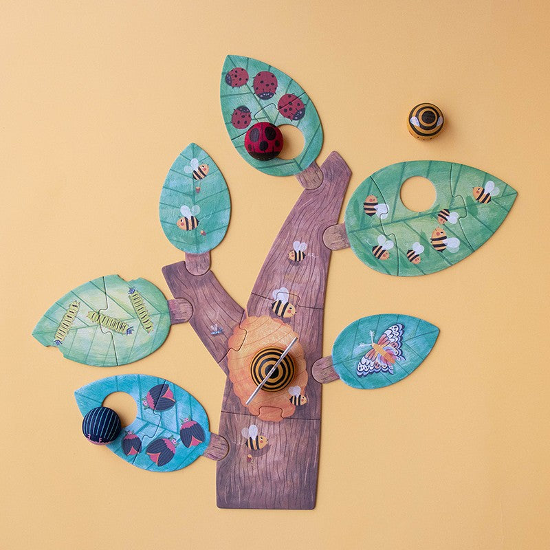 Puzle Bzzz... - Puzle con Piezas de Madera Insectos | LONDJI