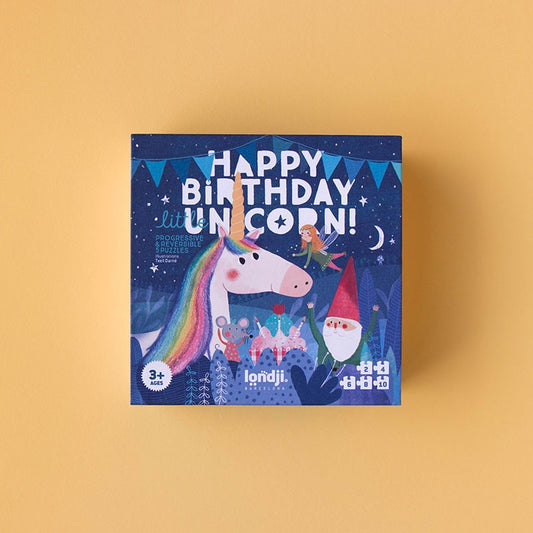 Puzle Happy Birthday Unicorn - 5 Puzles Evolutivos | LONDJI