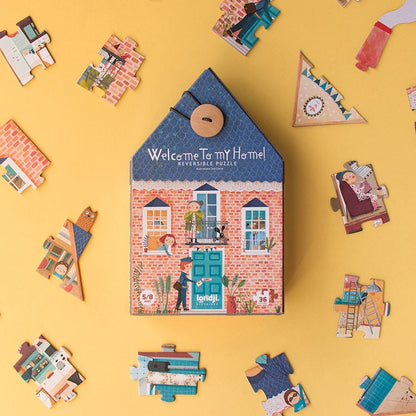 Puzle Welcome to my Home - Puzle Reversible 36 piezas | LONDJI