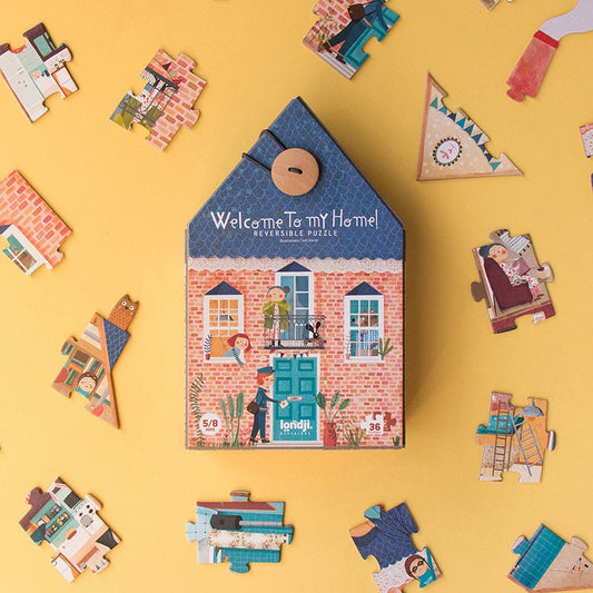 Puzle Welcome to my Home - Puzle Reversible 36 piezas | LONDJI