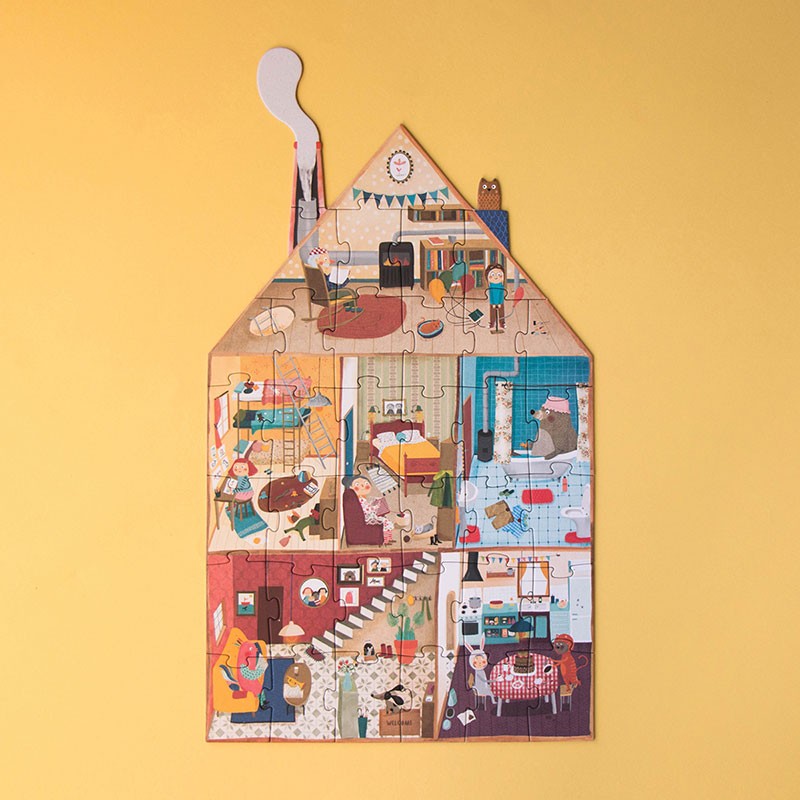 Puzle Welcome to my Home - Puzle Reversible 36 piezas | LONDJI