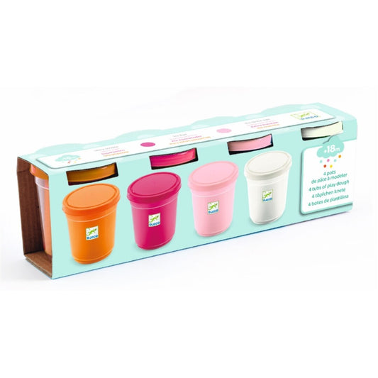 4 Botes de Plastilina Colores Sweet - DJECO