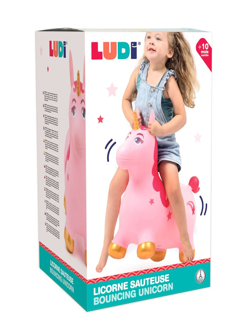Unicornio Saltarín Rosa - LUDI