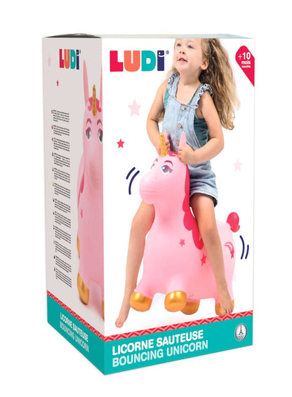 Unicornio Saltarín Rosa - LUDI