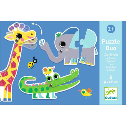 Puzle Dúo Animales Articulados - DJECO