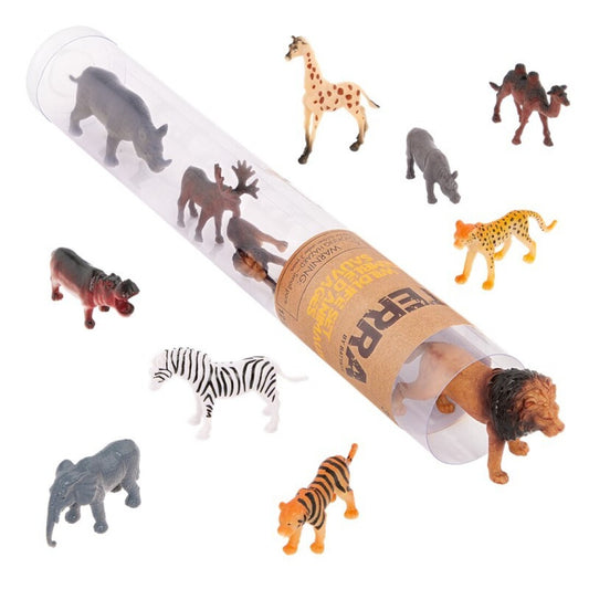 Terra tubo de 12 animales salvajes - BATTAT
