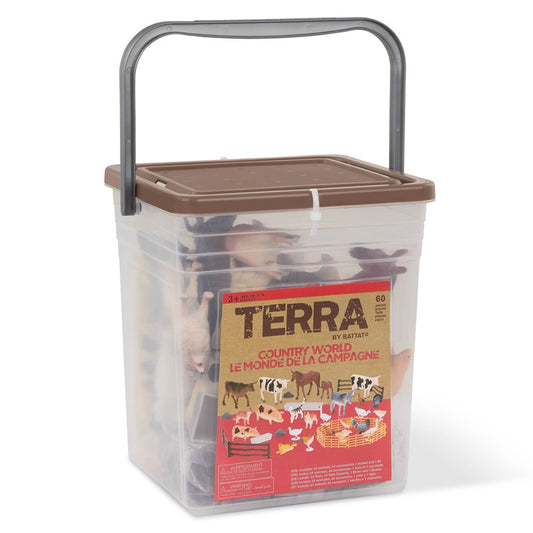 Cubo 60 pzs Animales Granja - TERRA
