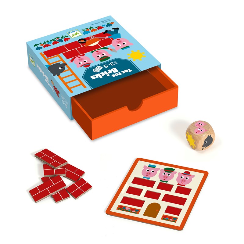Juego de dados Toc toc bricks - DJECO