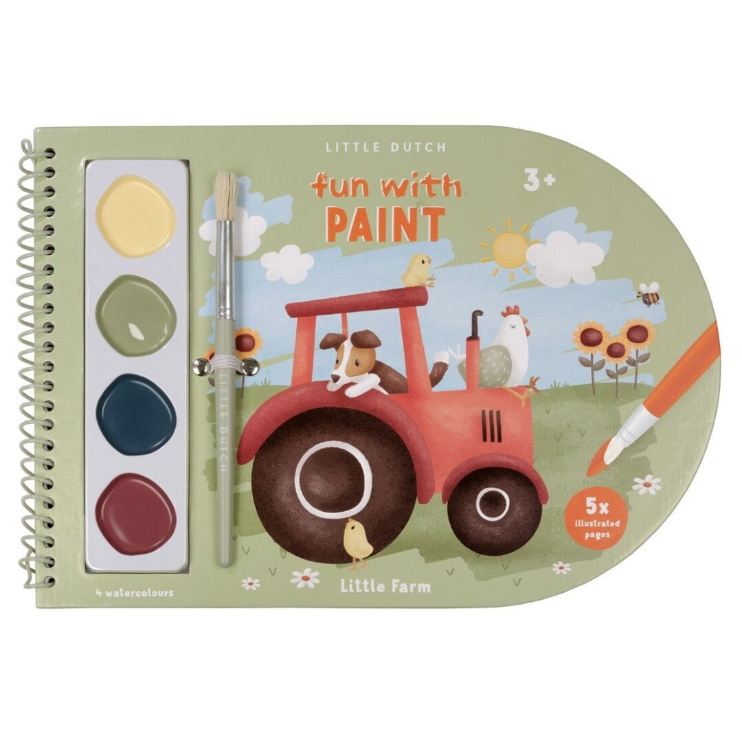 Libro Colorear Acuarela Little Farm - LITTLE DUTCH