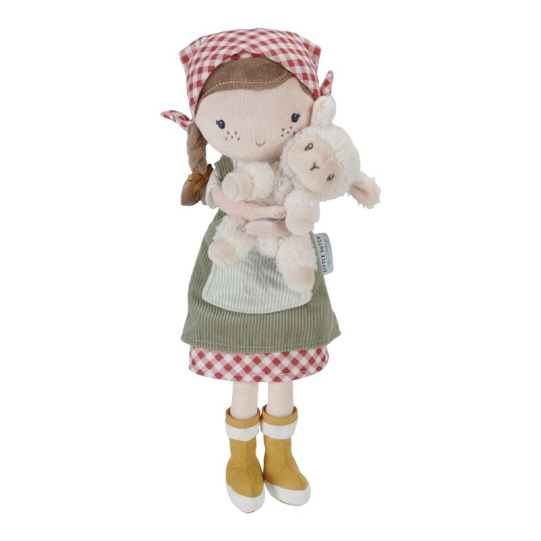 Muñeca Rosa Granjera Oveja - LITTLE DUTCH