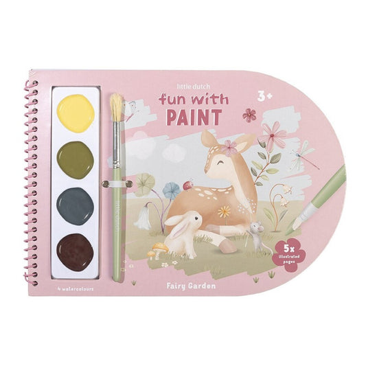 Libro Colorear Acuarela Fairy Garden - LITTLE DUTCH
