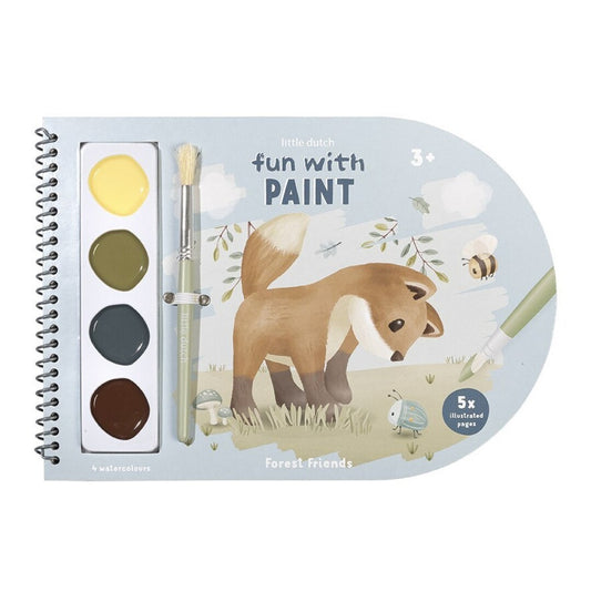 Libro Colorear Acuarela Forest Friend - LITTLE DUTCH