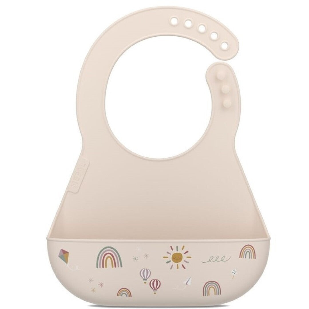 Babero Silicona Arco Iris - MEPAL