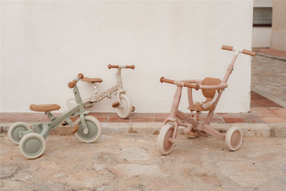 Triciclo convertible en Bici Equilibrio Rosa - LITTLE DUTCH