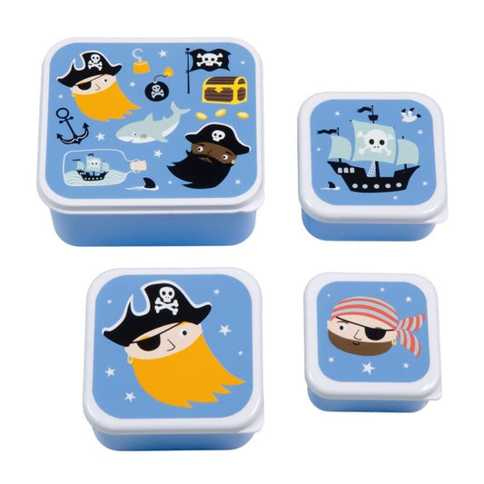Set 4 cajas snack pirata - LITTLE LOVELY