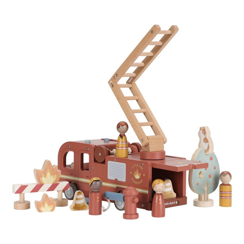 Set de Bomberos con Camión - LITTLE DUTCH