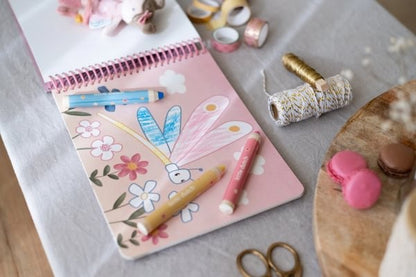 Libro Mágico Jardín de Rosa con Lapices - LITTLE DUTCH