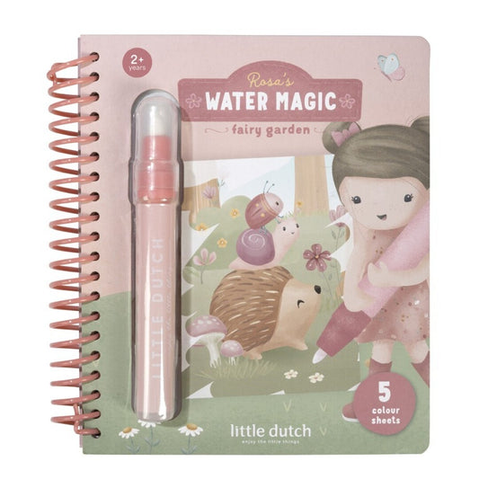 Libro Mágico agua Rosa Fairy Garden - LITTLE DUTCH