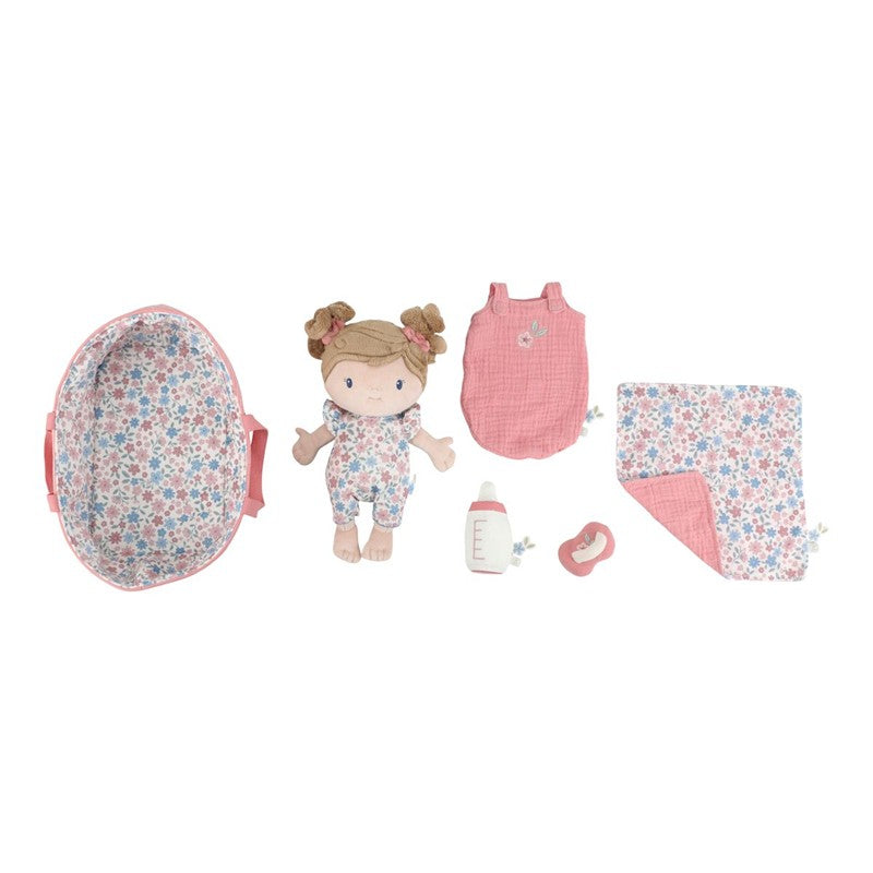 Bebé Rosa con canastilla - LITTLE DUTCH