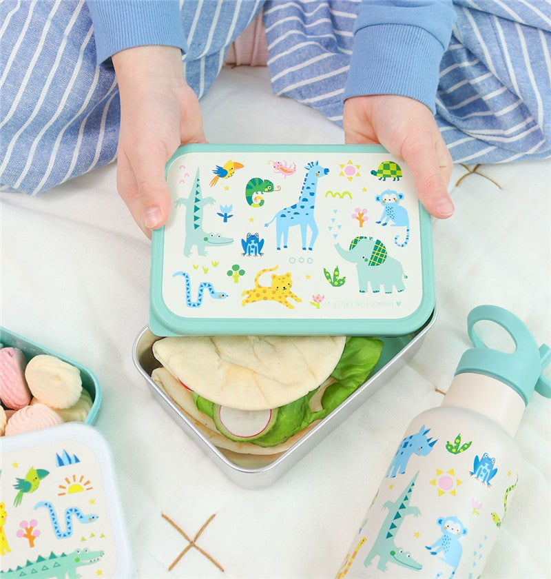 Caja Almuerzo Acero Jungla - LITTLE LOVELY