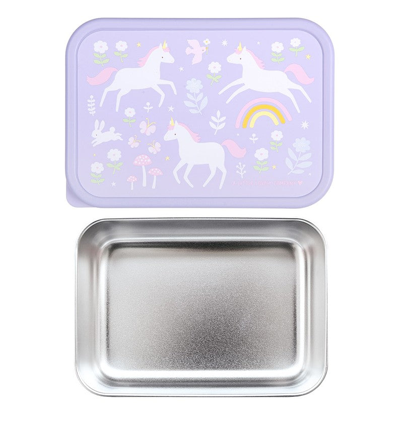 Caja Almuerzo Acero Unicornio - LITTLE LOVELY