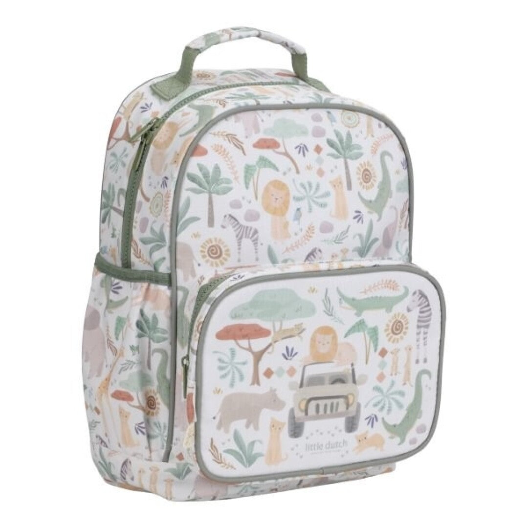 Mochila Grande Safari Friends - LITTLE DUTCH