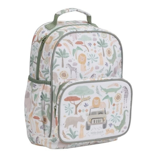 Mochila Grande Safari Friends - LITTLE DUTCH