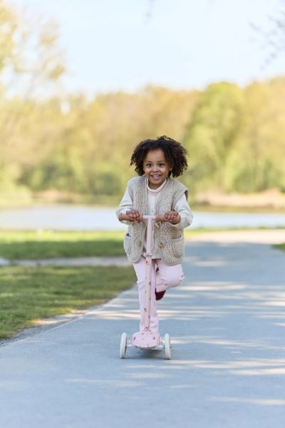Patinete 3 ruedas rosa - LITTLE DUTCH