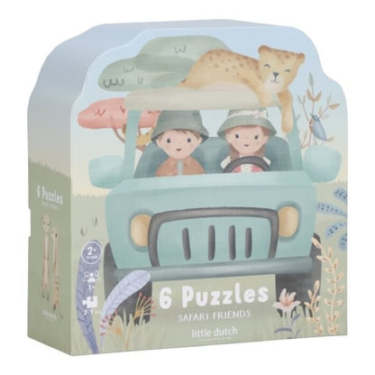 Puzzle 6 en 1 safari  - LITTLE DUTCH