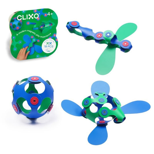 Clixo Itsy Pack Verde/Azuk  18pcs  - CLIXO