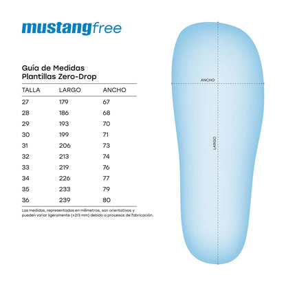Deportivo Barefoot Aguamarina - MUSTANG FREE