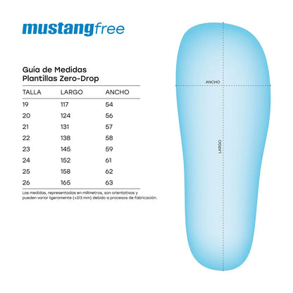 Deportivo Barefoot Amber LightBlue- MUSTANG FREE