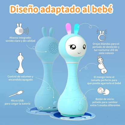 SmartyBunny Sonajero Interactivo Castellano Azul - ALILO