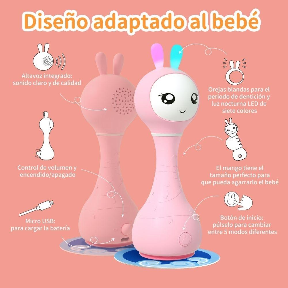 SmartyBunny Sonajero Interactivo Castellano Rosa - ALILO