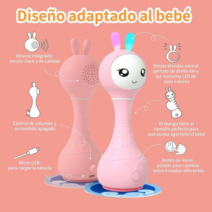 SmartyBunny Sonajero Interactivo Castellano Rosa - ALILO